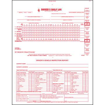 Oil Field Log w/Daily Recap & DVIR, 2-Ply, Carbonless, Book Format - Personalized