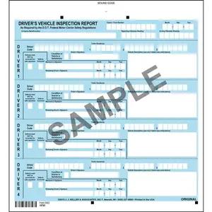 J. J. Keller Services Driver Vehicle Inspection Report - Personalized