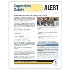 J. J. Keller® Supervisor Safety Alert Newsletter