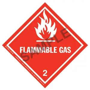 Class 2 Flammable Gas Labels