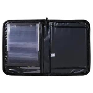 Vinyl Oversize Log Book Holder With Flip-File