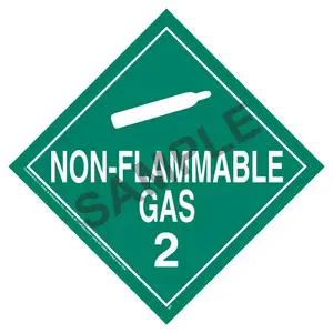 Division 2.2 Non-Flammable Gas Placard - Worded