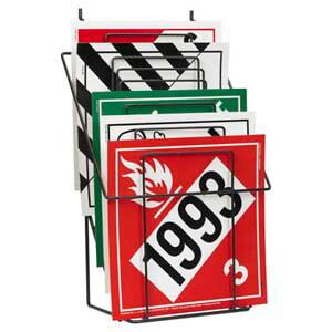 Wire Placard Display Rack