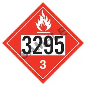 1267/3295 Placard - Class 3 Flammable Liquid