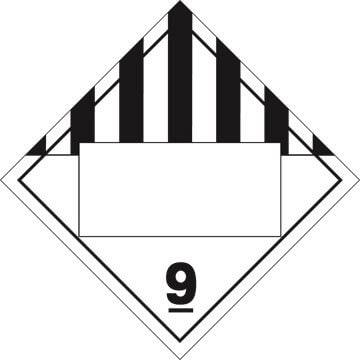 Class 9 Miscellaneous Placard - Blank