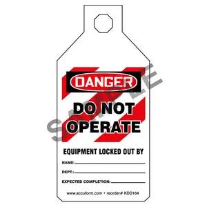 STOPOUT® Tab Tags - Danger Do Not Operate