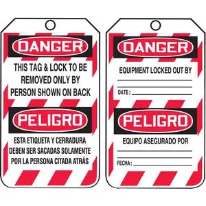 Lockout/Tagout Tags - Bilingual (Spanish)