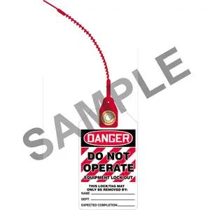Loop n' Lock Tie Tags - Danger Do Not Operate Equipment Lock Out