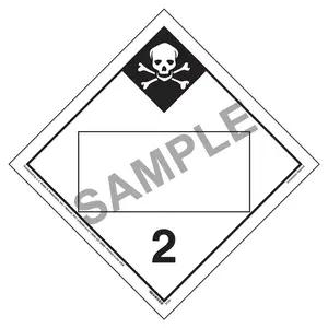 Division 2.3 Inhalation Hazard Placard - Blank