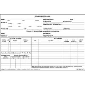 Employee Record Card