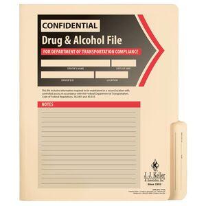 Confidential Alcohol and Controlled Substance File Folder