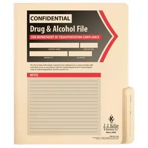 Confidential Alcohol and Controlled Substance File Folder