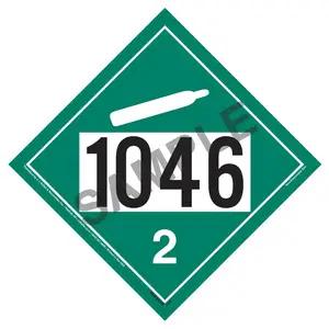 1046 Placard - Division 2.2 Non-Flammable Gas