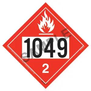1049 Placard - Division 2.1 Flammable Gas