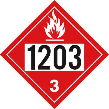 1203 Placard - Class 3 Flammable Liquid