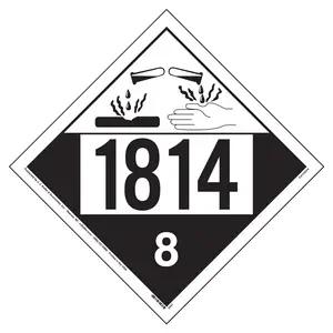 1814 Placard - Class 8 Corrosive