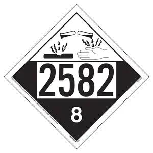 2582 Placard - Class 8 Corrosive