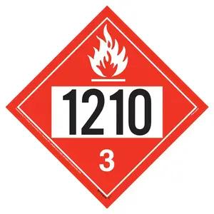 1210 Placard - Class 3 Flammable Liquid