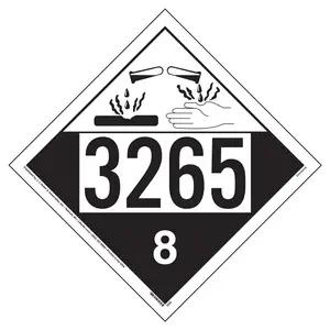 3265 Placard - Class 8 Corrosive