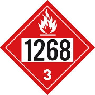 1268 Placard - Class 3 Flammable Liquid