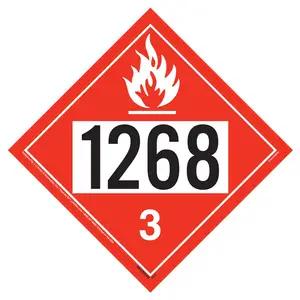 1268 Placard - Class 3 Flammable Liquid