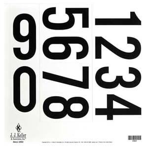 3.5" 0-9 Vinyl Number Sheet