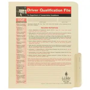 Driver Qualification File Folder - For Snap-Out Forms
