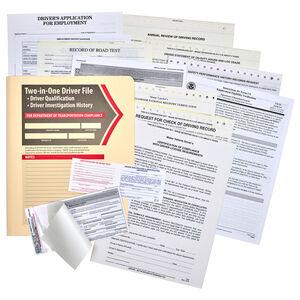 Driver Qualification File Packet (Snap-Out Format)