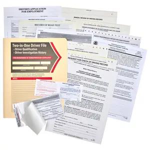 Driver Qualification File Packet (Snap-Out Format)