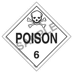 Division 6.1 Poison Placard - Worded