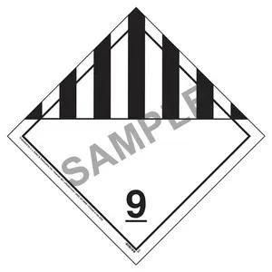 Class 9 Miscellaneous Placard - Worded