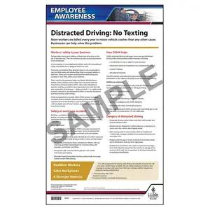 Distracted Driving Employee Awareness Poster