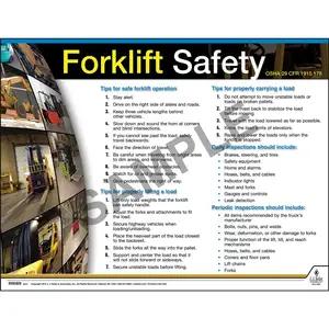 Forklift Safety Instructional Chart