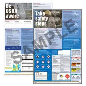 Federal Safety Poster Set - Be OSHA Aware Take Safety Steps