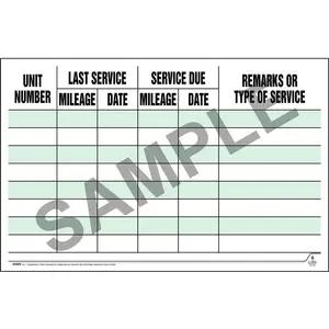 Maintenance Wall Chart