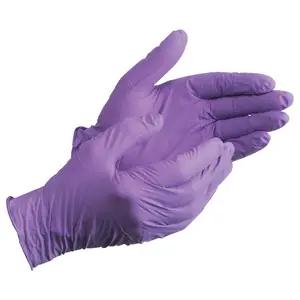 Purple Powder-Free Nitrile Exam Gloves