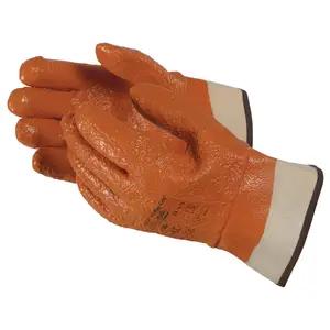 Ansell Monkey Grip™ Orange Vinyl Raised Finish Safety Cuff Gloves