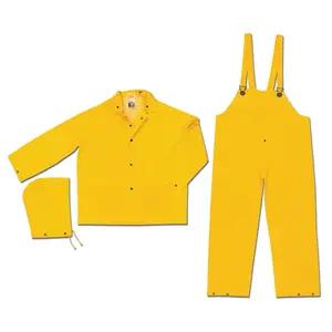 MCR Safety® 2003 3-Piece Snap Front Jacket & Bib Pant Rainsuit
