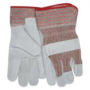 MCR Safety Economy Split Cowhide Leather Work Gloves w/Safety Cuff