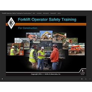 Forklift Operator Safety Training for Construction - Online Course