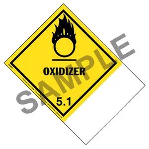 Class 5 Oxidizer - Blank Shipping Name Panel