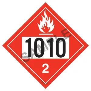 1010 Placard - Division 2.1 Flammable Gas
