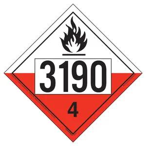 3190 Placard - Division 4.2 Spontaneously Combustible