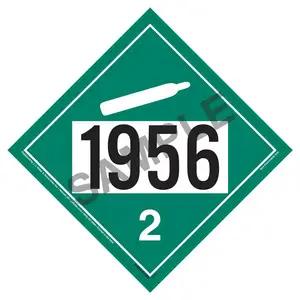 1956 Placard - Division 2.2 Non-Flammable Gas