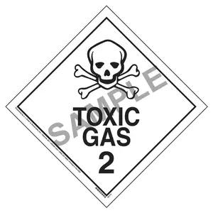 International Division 2.3 Toxic Gas Placard - Worded