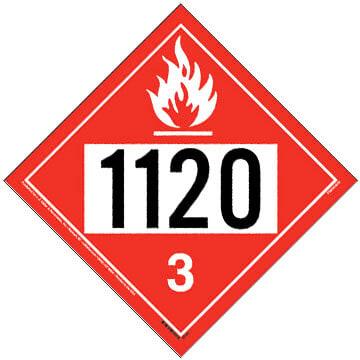 1120 Placard - Class 3 Flammable Liquid