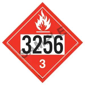 3256 Placard - Class 3 Flammable Liquid