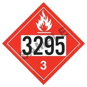 3295 Placard - Class 3 Flammable Liquid