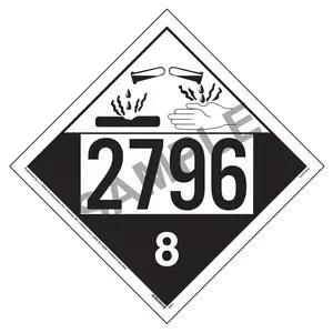 2796 Placard - Class 8 Corrosive