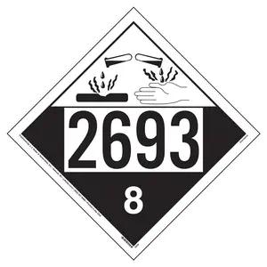 2693 Placard - Class 8 Corrosive